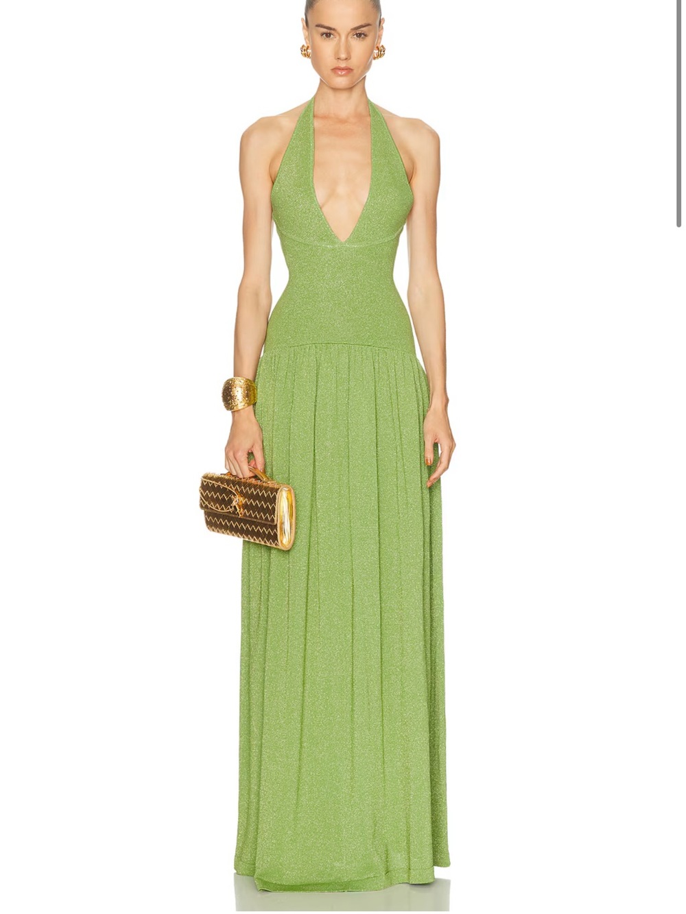 Retrofete Marcelle Green Dress